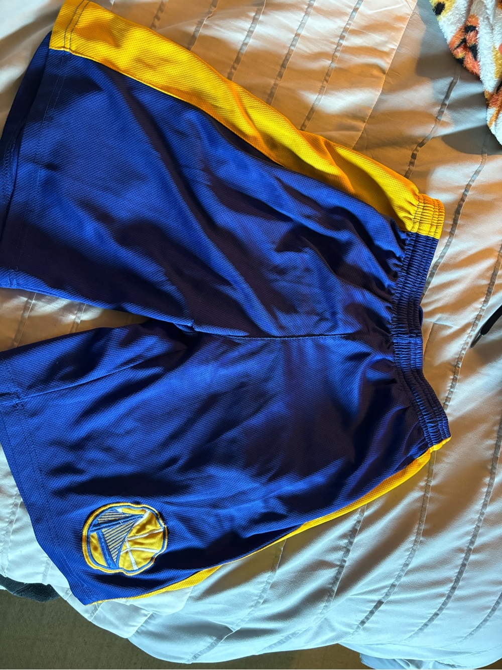 NBA Royal Blue Shorts with Yellow Accent